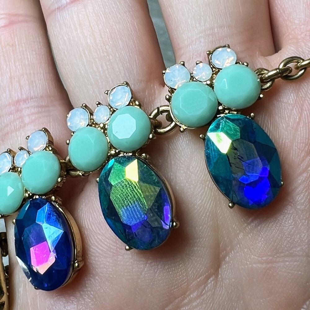 J. Crew | Iridescent Rhinestone Statement Necklace - Picture 13 of 14